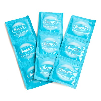 Condoms Blue 72pcs Natural Beppy - LoveLab
