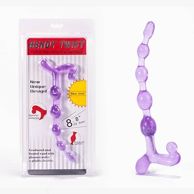 Bendy twist anal beads Purple Lybaile - LoveLab