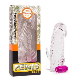 Penis Sleeve with vibration Clear Lybaile - LoveLab