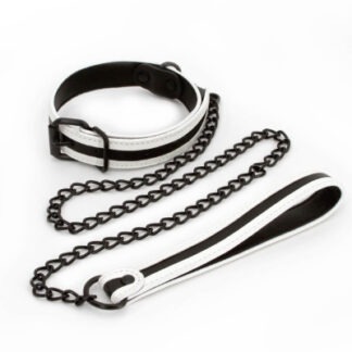 GLO Bondage - Collar and leash green NS Novelties - LoveLab