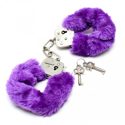 Police handcuffs with purple fur Rimba - LoveLab
